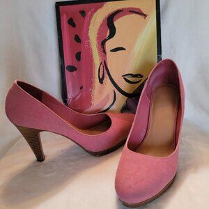 Fioni, size 9.5, rose linen